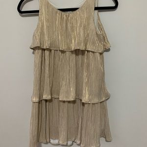 Gold Shiny Flapper Dress